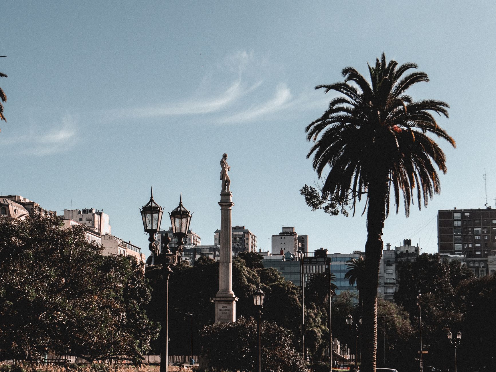 Plaza y edificios históricos del centro de Córdoba, Argentina