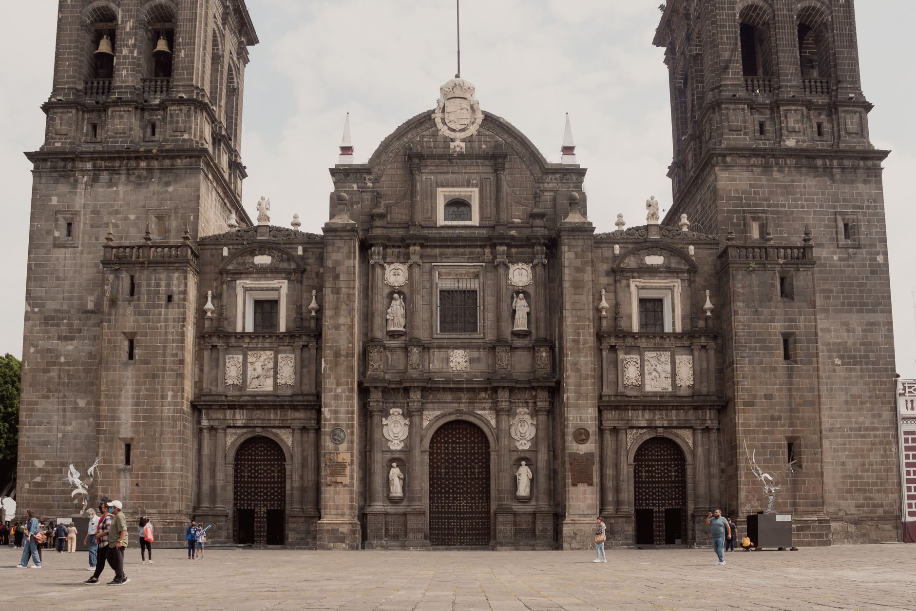 Vista del centro histórico de Puebla, México, Patrimonio de la Humanidad