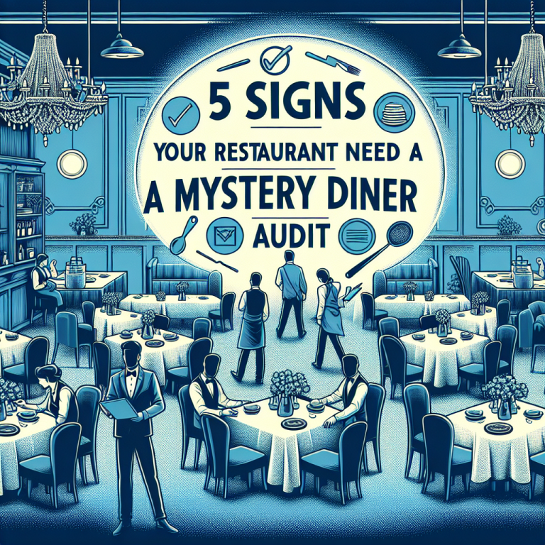 5 señales de que tu restaurante necesita una auditoría Mystery Diner